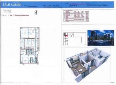 Pobrežje - Rafaelo Rezident, 80m2, VI sprat  posljednji, u izgradnji, 180.000€