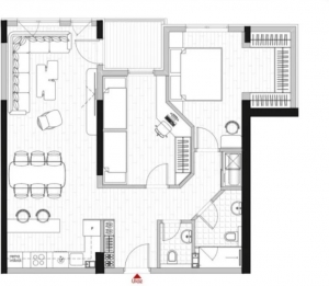 Tološka šuma - Green Level 2, u izgradnji, 79m2, V/VIII sprat, 244.000€